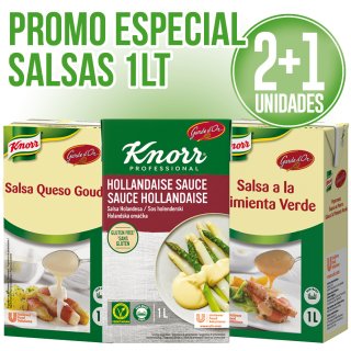 POR 2 SALSAS GARDE D'OR BRIK LITRO, REGALO 1 A ESCOGER.