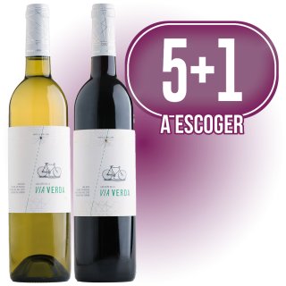 POR 5 CAJAS DE LOS CEPS DE LA VIA VERDA BLANCO O TINTO A ESCOGER, REGALO 1 CAJA DE LO MISMO.
