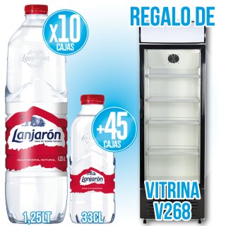 PER 45 LANJARÓN ALHAMBRA 33CL I 10 LANJARÓN 1250, REGAL 1 VITRINA V268.