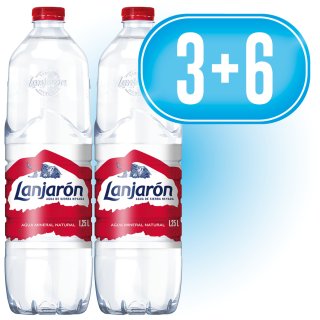 3 LANJARON ALHAMBRA 1250 PET + REGALO 6 LANJARON ALHAMBRA 1250 PET