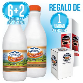 6+2 EN ASTURIANA GRAND CREME Y REGALO DE NESCAFÉ O AZÚCAR.