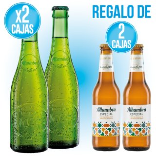 2 ALHAMBRA RESERVA 1925 SR + REGALO 2 ALHAMBRA ESPECIAL 1/3 RETORNABLE