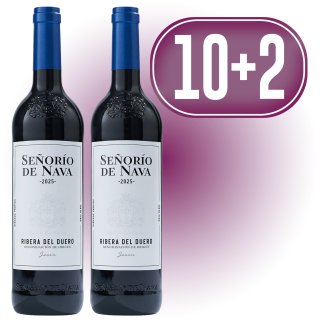 10 BOTELLAS SEÑORIO DE NAVA TINTO JOVEN + REGALO 2 BOTELLAS SEÑORIA DE NAVA TINTO JOVEN