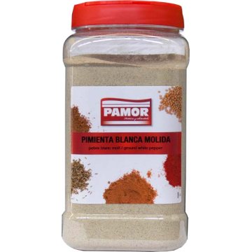 Pimienta Blanca Pamor Hostelería Molida Tarro 900 Gr