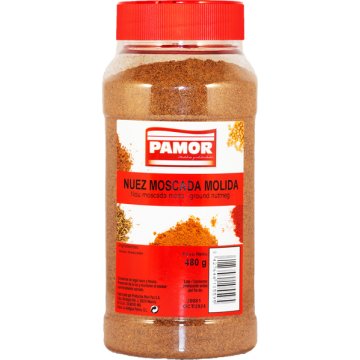 Nuez Moscada Pamor Molida Bote Silueta 480 Gr