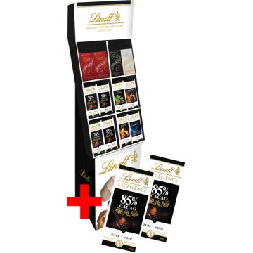 Expositor Chocolate Lindt Excellence 7 Sabores Tableta 480 U