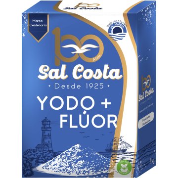 Sal Costa Yodo+fluor Caja Carton 1 Kg