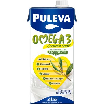 Leche Puleva Omega 3 Desnatada Brik 1 Lt
