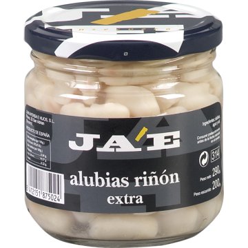 Alubias Ja'e Blancas Extra Cocidas Tarro 314 Ml