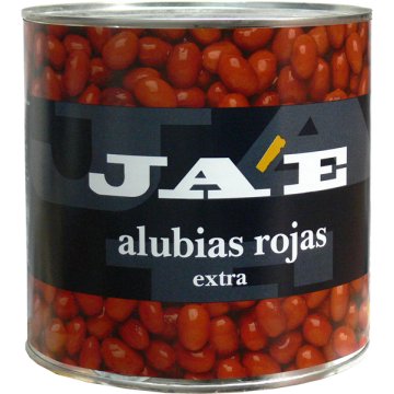 Alubias Ja'e Rojas Extra Cocidas Lata 3 Kg