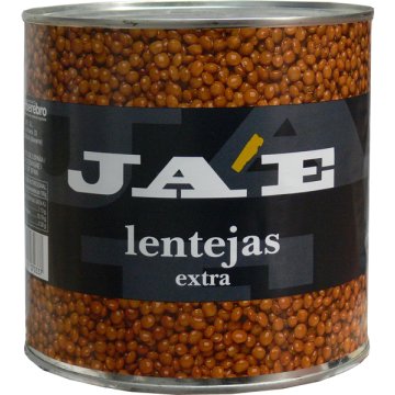 Lentejas Ja'e Extra Cocidas Lata 3 Kg