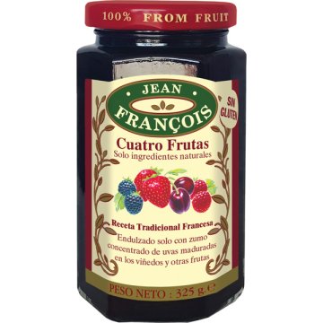 Mermelada Jean François Cuatro Frutas Tarro 325 Gr