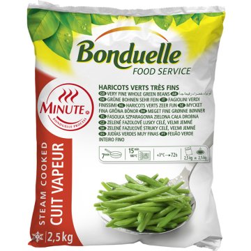 Judía Verde Bonduelle Minute Muy Fina Congelada Bolsa 2.5 Kg Entera