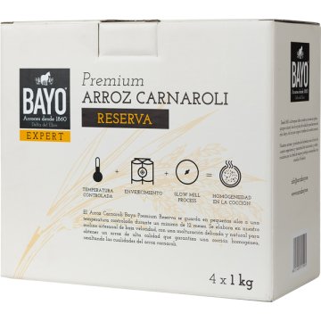 Arròs Bayo Carnaroli Premium Reserva 1 Kg 4 U
