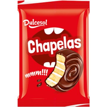 Chapelas Dulcesol Chocolate Bolsa Individual 45 Gr Caja 2.2 Kg