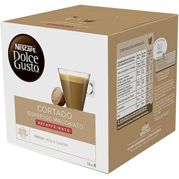 Cafè Nestlé Dolce Gusto Tallat Descafeïnat Càpsula 7 Gr 16 Unitats