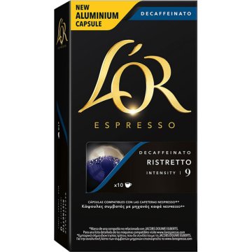 Café L Or Ristretto Descafeinado 10 Capsulas