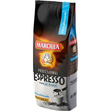 Café Marcilla Descafeinado Grano 500 Gr