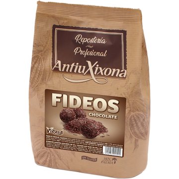 Fideos De Chocolate Antiu Xixona Negro 1 Kg