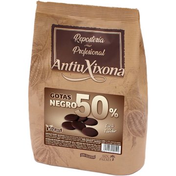 Gotes De Xocolata Antiu Xixona 47.5% Negre 1 Kg