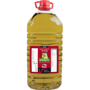 Aceite De Oliva Arbequino Refinado Suave 0.4º Garrafa Pet 5 Lt