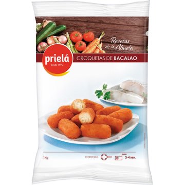 Croquetas Abuela Bacalao Bolsa 1 Kg