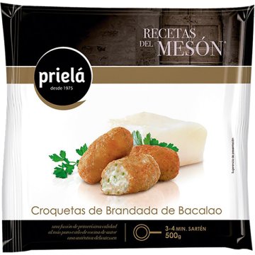 Croquetes Priela Recetas Del Mesón Brandada De Bacallà Bossa 500 Gr