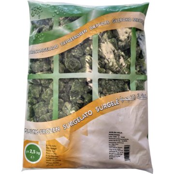 Acelgas Homifreez Hoja Porciones Bolsa 2.5 Kg