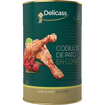 Codillos De Pato Delicass En Confit Lata 5 Kg 24 Piezas