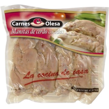 Manitas De Cerdo Carnes Olesa Cocidas Bolsa Al Vacío 4 Unidades