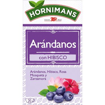 Té Hornimans Arándanos Con Hibisco 1.8 Gr 20 Sobres