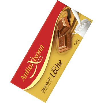 Chocolate Antiu Xixona Extrafino Con Leche Tableta 125 Gr