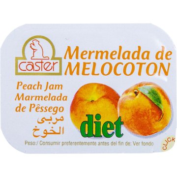 Mermelada Caster Diet Melocotón Monodosis 20 Gr 396 Uni