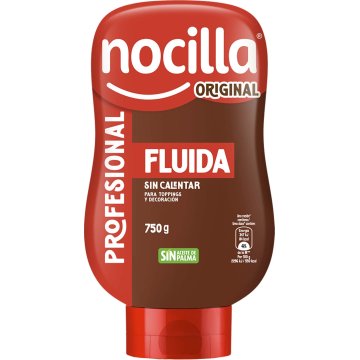 Crema De Cacao Nocilla Original Fluida Bocabajo 750 Gr