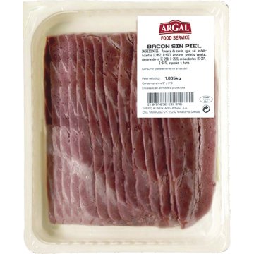Bacon Sin Piel Argal Food Service Lonchas 0º 1 Kg