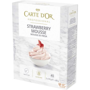 Mousse Carte D'or Maduixa Caixa 210 Gr 3 Sobres 45 Racions