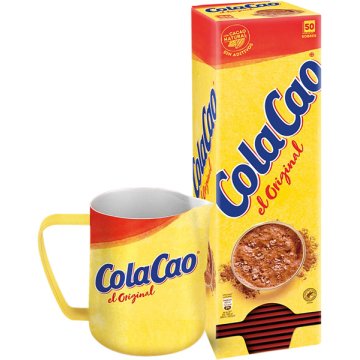 Cacao Cola Cao Estuche 16 Gr 50 Sobres + Jarrita Leche