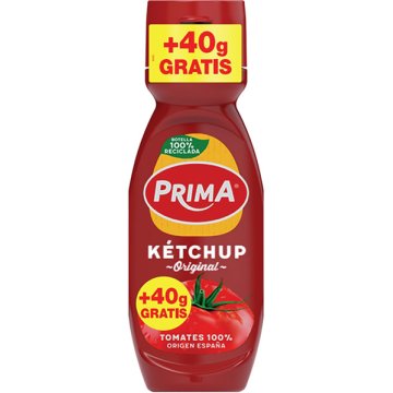 Ketchup Prima Original Pet 290 Gr + 40gr Gratis