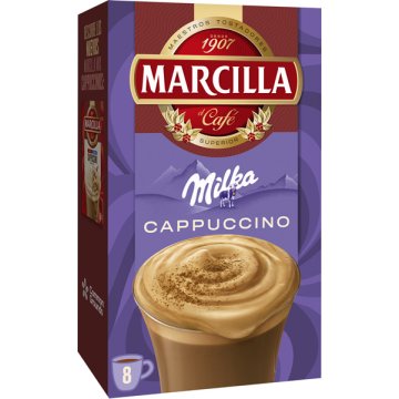 Café Marcilla Capuccino Milka Soluble Stick 15.8 Gr 8 U