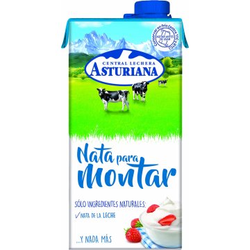 Nata Asturiana Para Montar 38% M.g. Brik 1 Lt