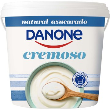 Iogurt Danone Cremoso Natural Ensucrat Cubell 1 Kg