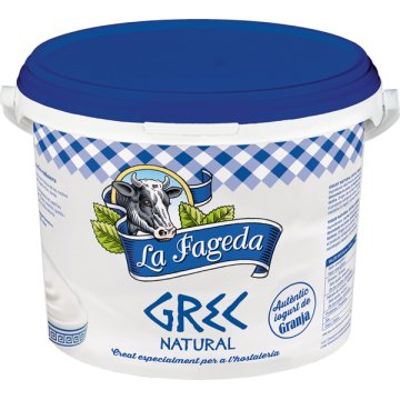 Yogur La Fageda Griego Natural Cubo 3 Kg