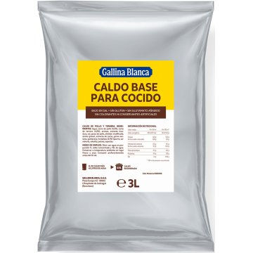 Caldo Gallina Blanca Concentrado Cocido Bajo En Sal Doy-pack 3 Lt