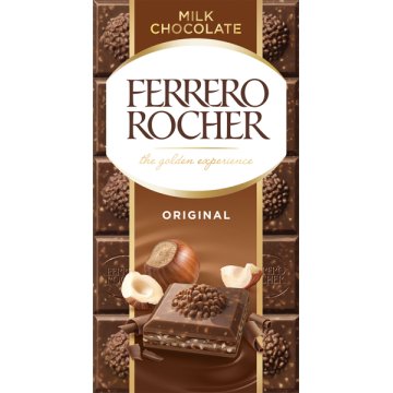 Chocolate Ferrero Rocher Original Tableta 90 Gr