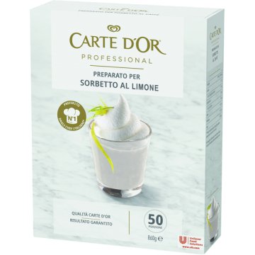 Sorbetto Carte D'or Limón Polvo Caja 1.44 Kg 50 Raciones