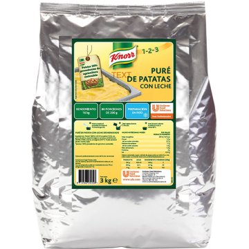 Puré De Patates Knorr Amb Llet Deshidratat Sac 3 Kg