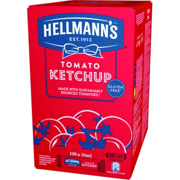 Ketchup Hellmann's Sobres 10 Ml 198 U Monodosis