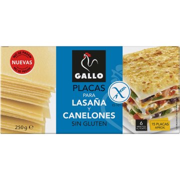 Lasanyes I Canalons Gallo Sense Gluten Caixa 250 Gr