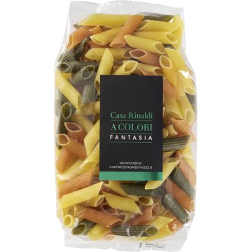 Penne Casa Rinaldi Tricolore Bolsa 500 Gr