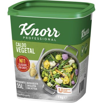 Caldo Knorr Vegetal Deshidratado Tarro 1 Kg Retráctil